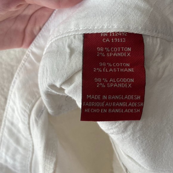 White Denim Shorts - Picture 6 of 10